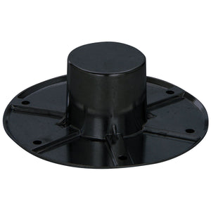AP Products 013-1119B Table Base - Exposed Round, Black