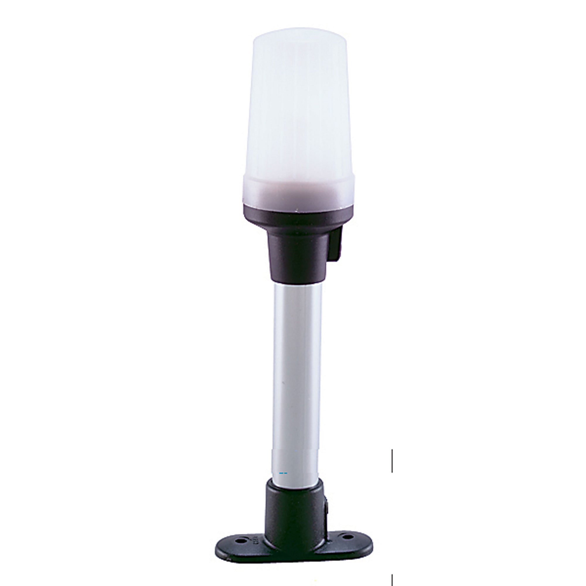 Perko 1301DP0CHR Fixed-Mount White All-Round Light - 8.5" Height with Black Polymer Base