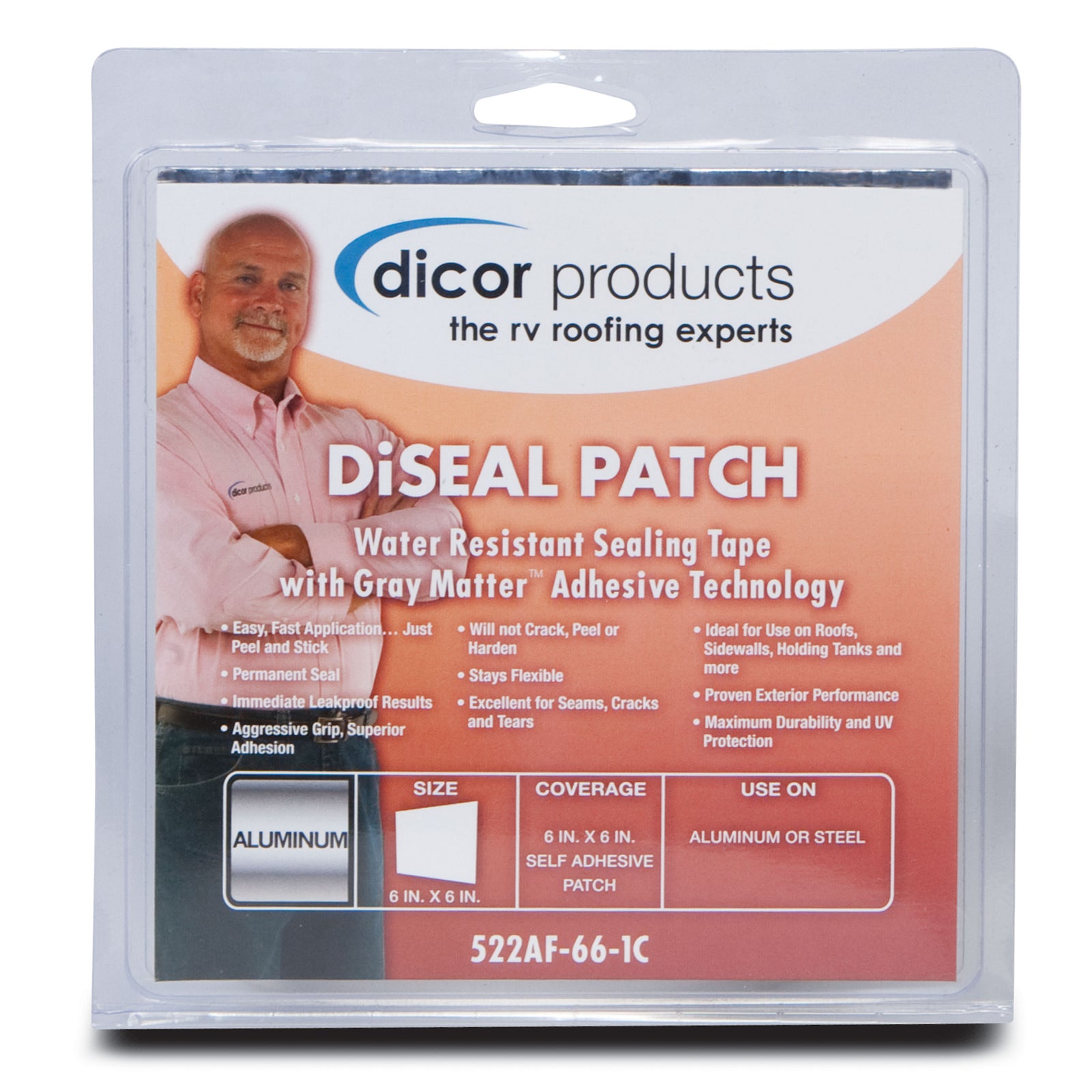 Dicor 522TPO-4125-1C Diseal Tape - 4"X12.5' Roll - White