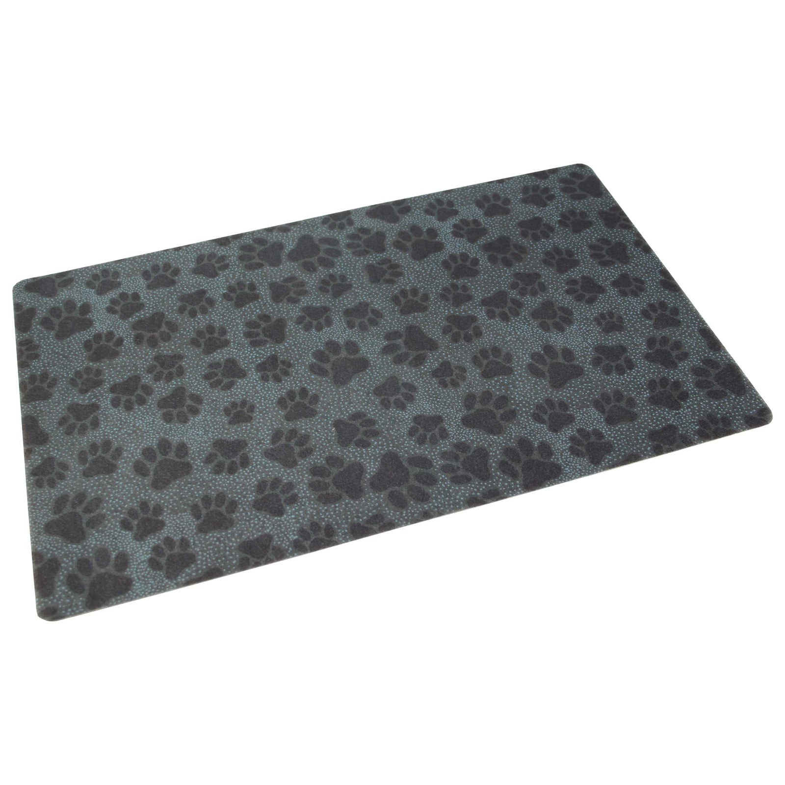 Drymate PPM1220PDB Pet Bowl Placemat - 12" x 20", Dots Black