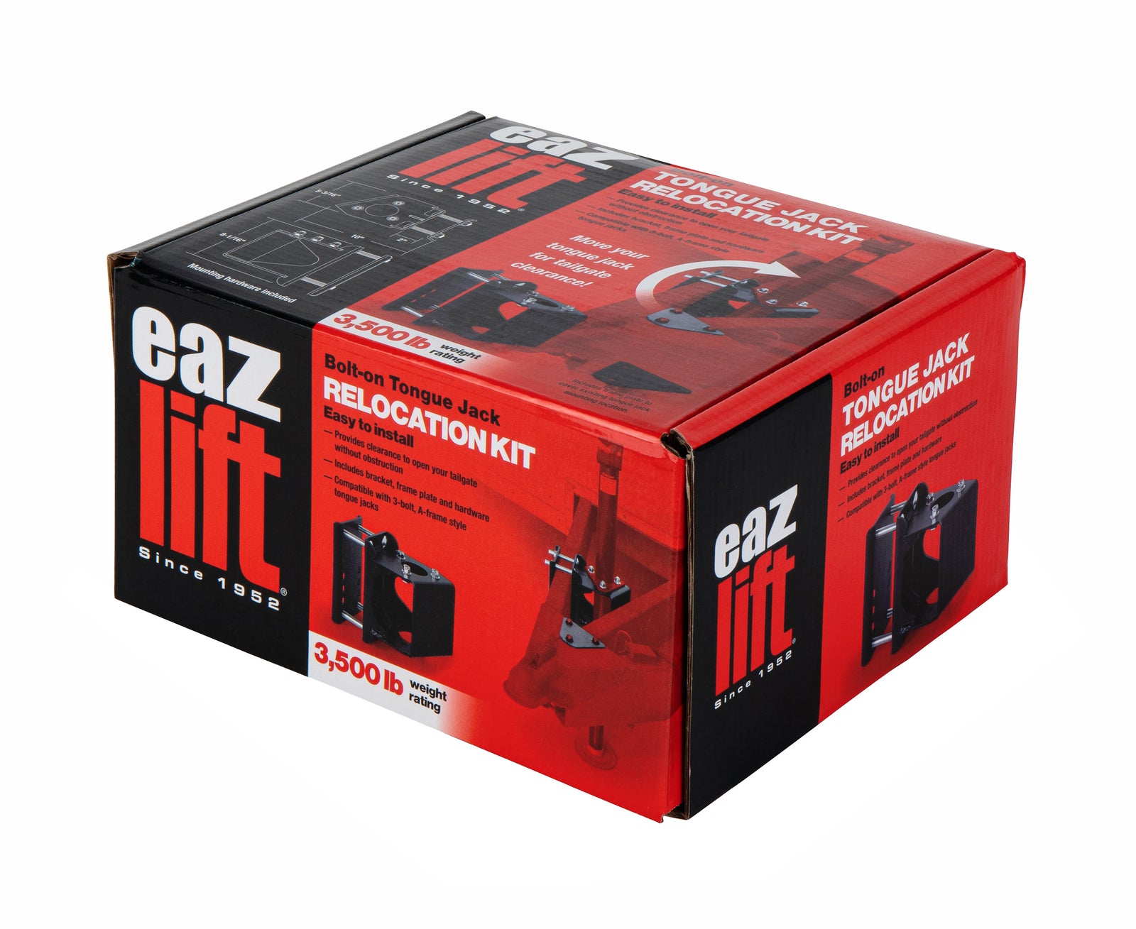 Camco 50015 Trailer Tongue Jack Bolt-On Relocation Kit