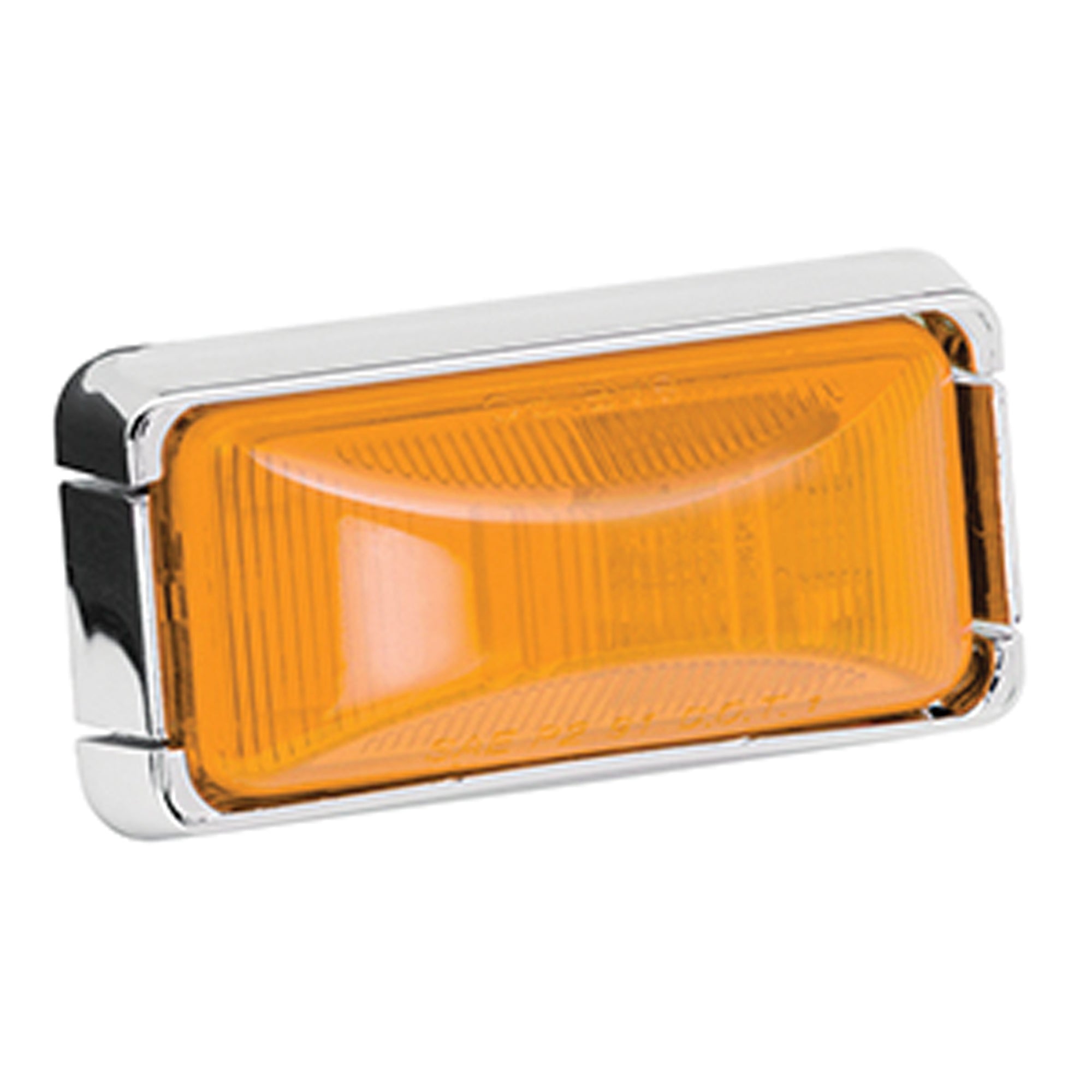 Wesbar 203294 Side Marker Light Kit With Chrome Housing - Amber