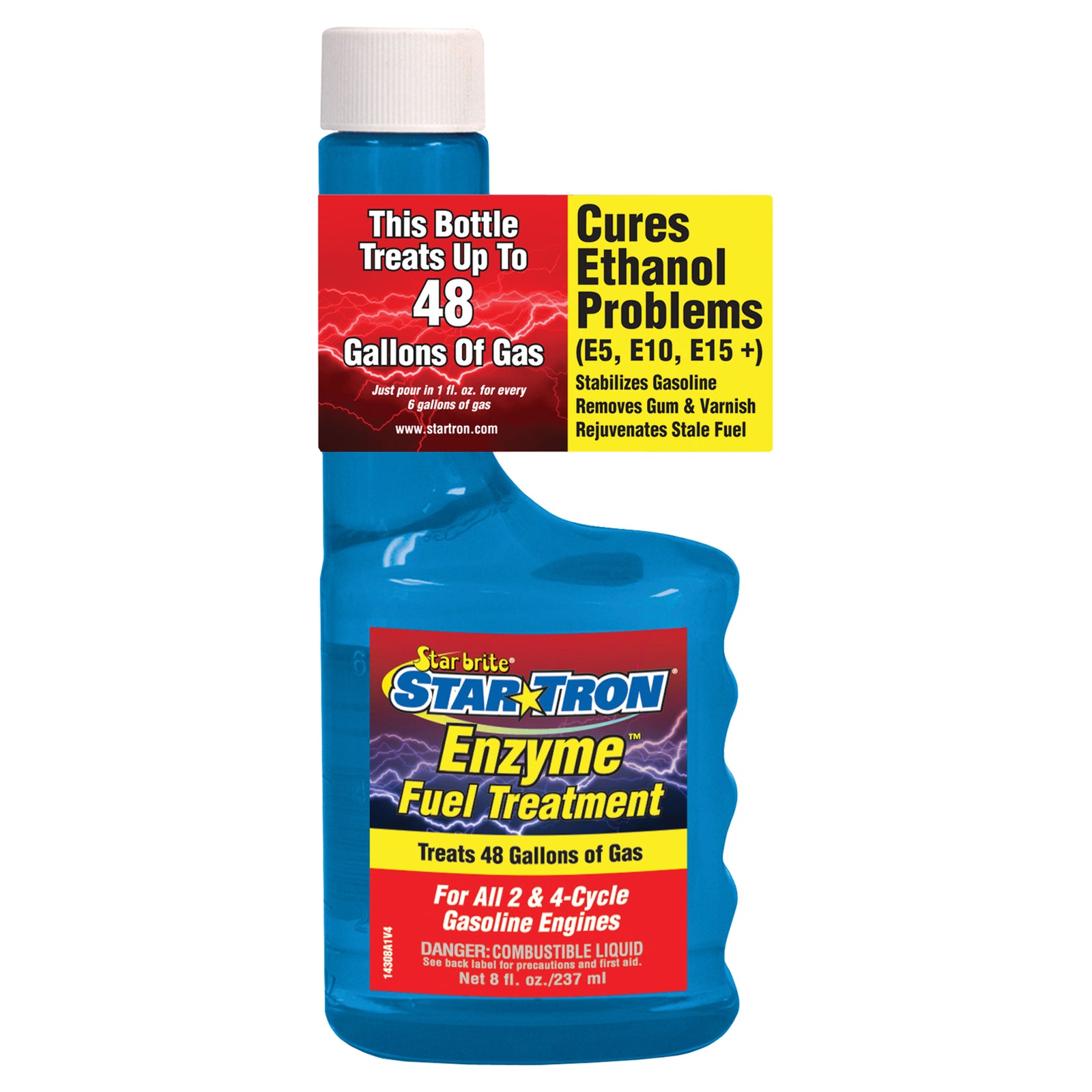 Star brite 14308 Star Tron Enzyme Fuel Treatment - Classic Gas Formula, 8 oz