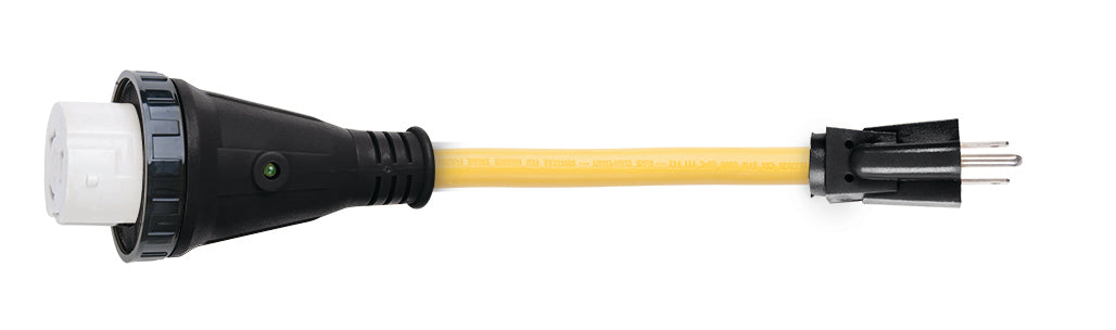 ParkPower 1550PA-B Pigtail Adapter - 50A (125/250V) Female to 15A (125V) Male