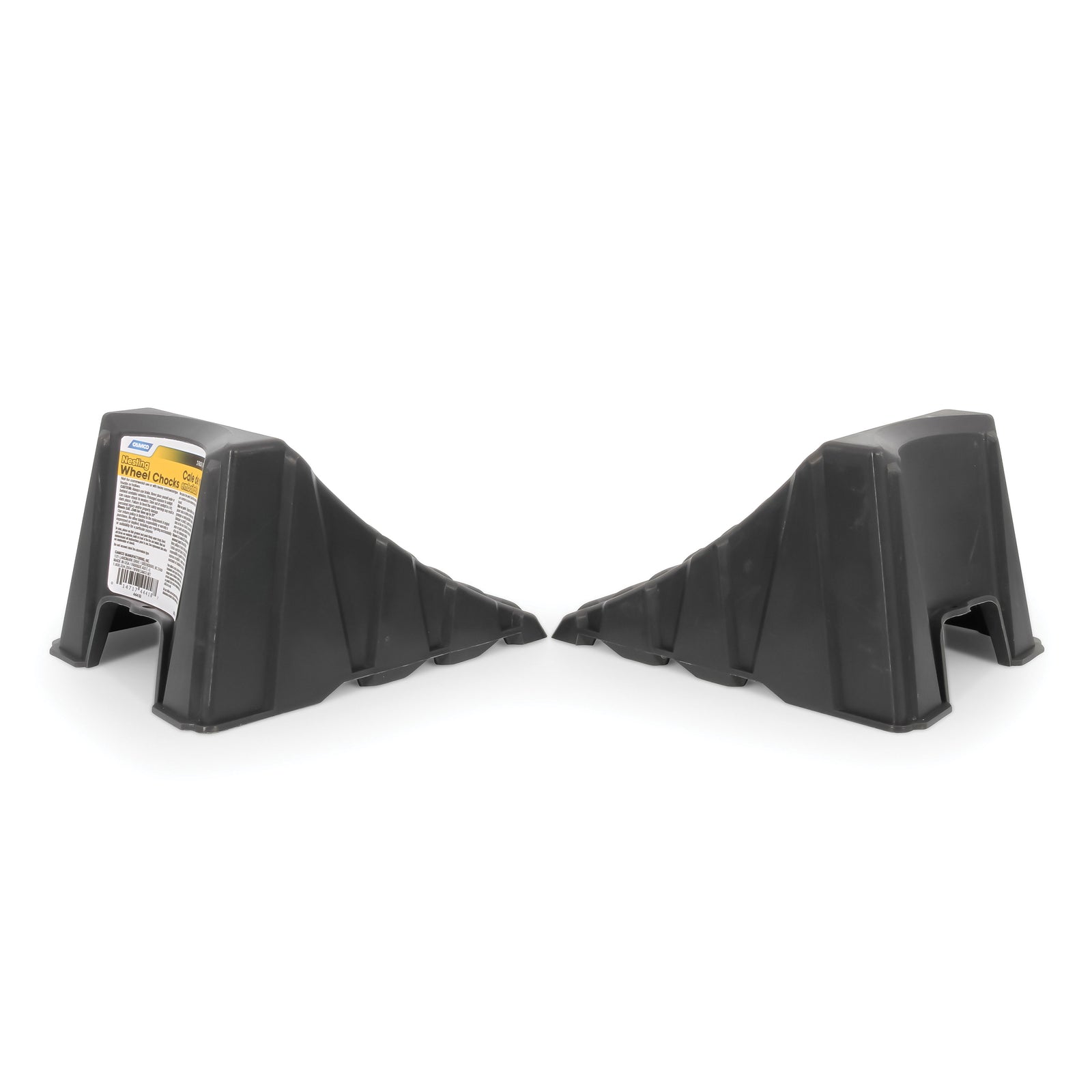 Camco 44418 Nesting Wheel Chocks - Dark Gray, Pair