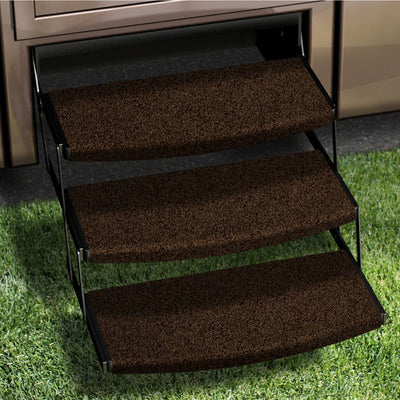 Prest-O-Fit 2-4140 Trailhead Universal RV Step Rug - 22" Wide, Buckskin Brown, 3-Piece Set