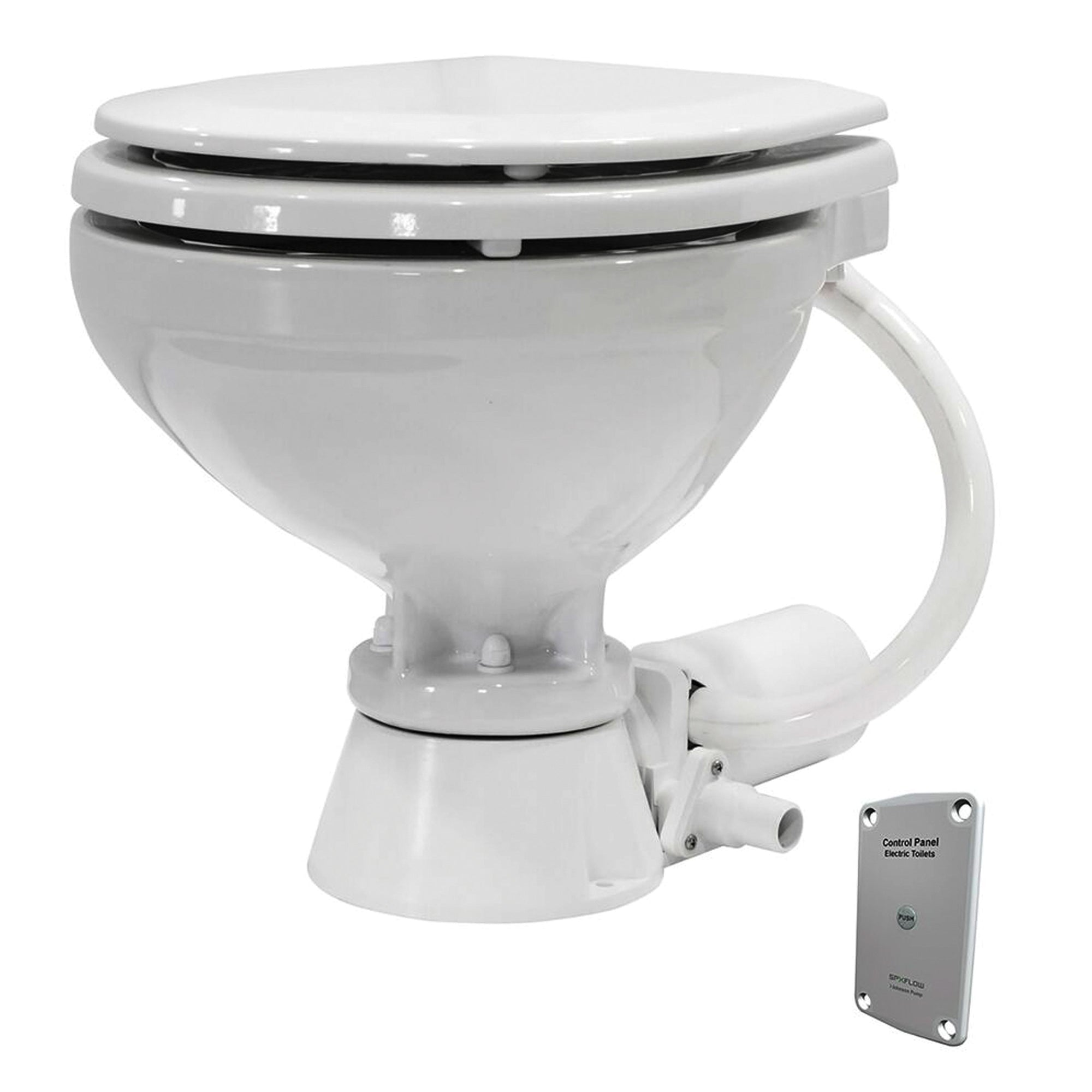 Johnson Pump Standard Electric Compact Toilet, Macerator Style, 12V