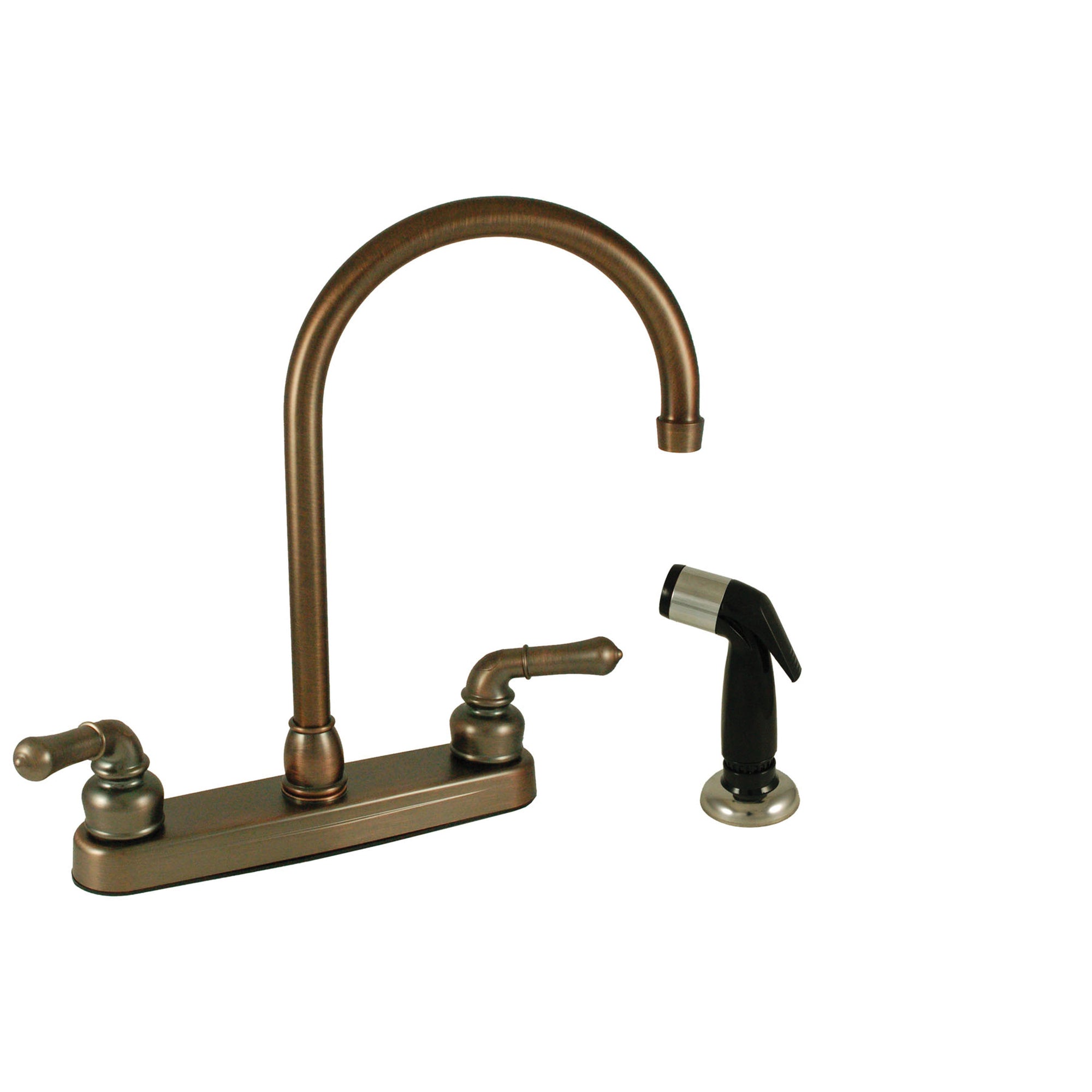 Empire Brass U-YOB801GSOB RV Kitchen Faucet with Gooseneck Spout and Sprayer 8" - Oil Rub Bronze