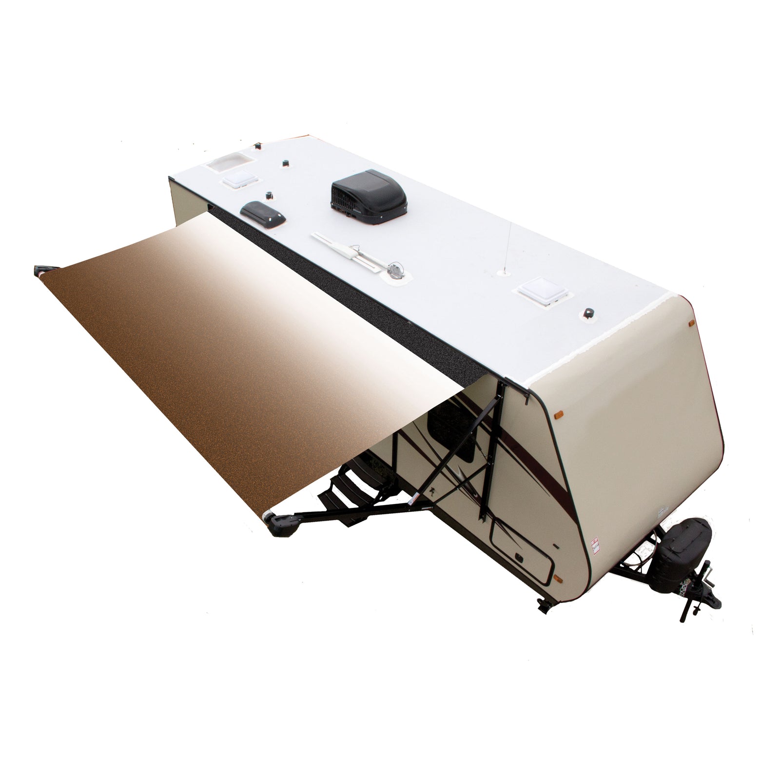 Lippert V000255587 Solera Standard Power/Manual Roller Assembly BKWG - 21', Sand Fade