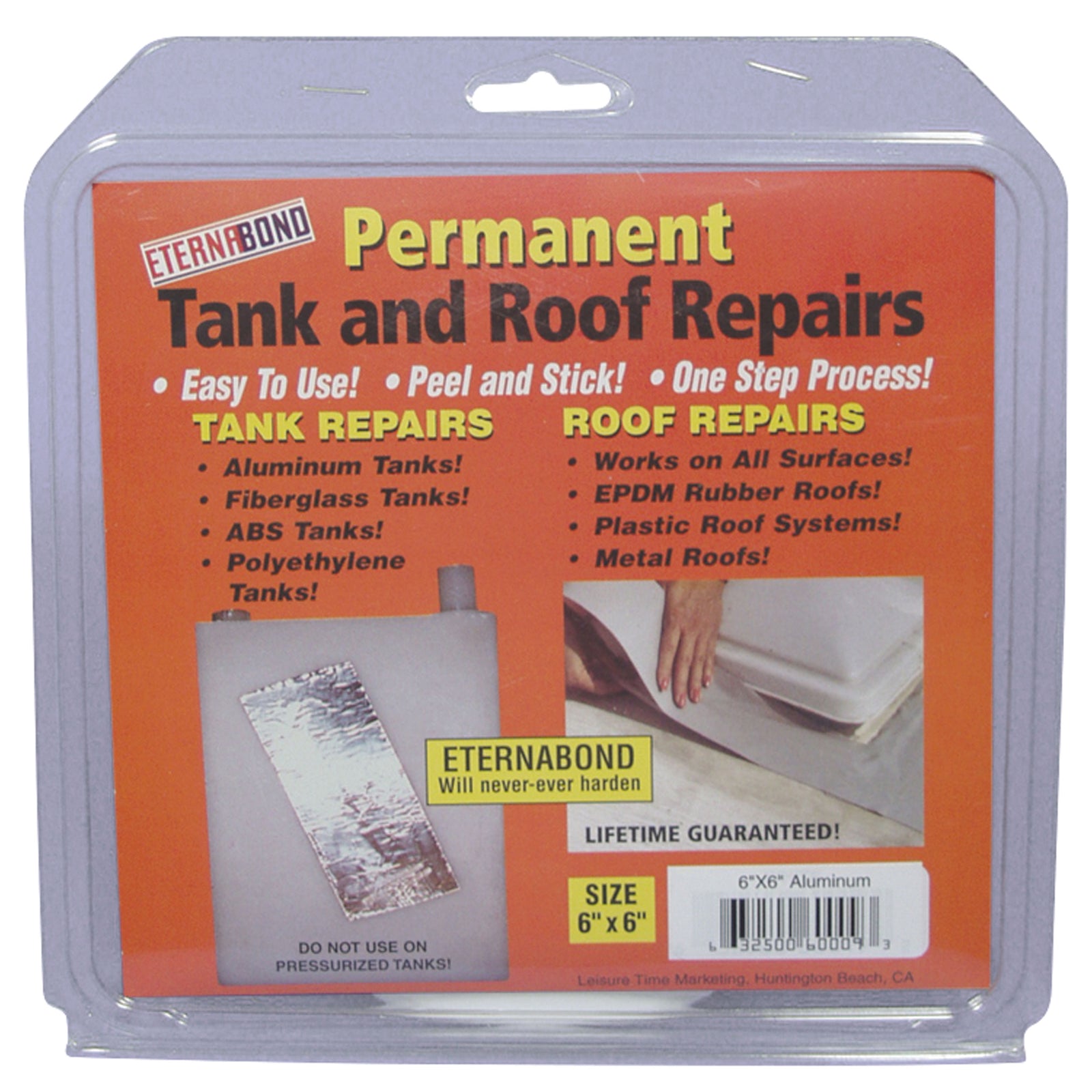 Leisure Time 60009 Sticknbond Aluminum - 6 in. x 6 in.