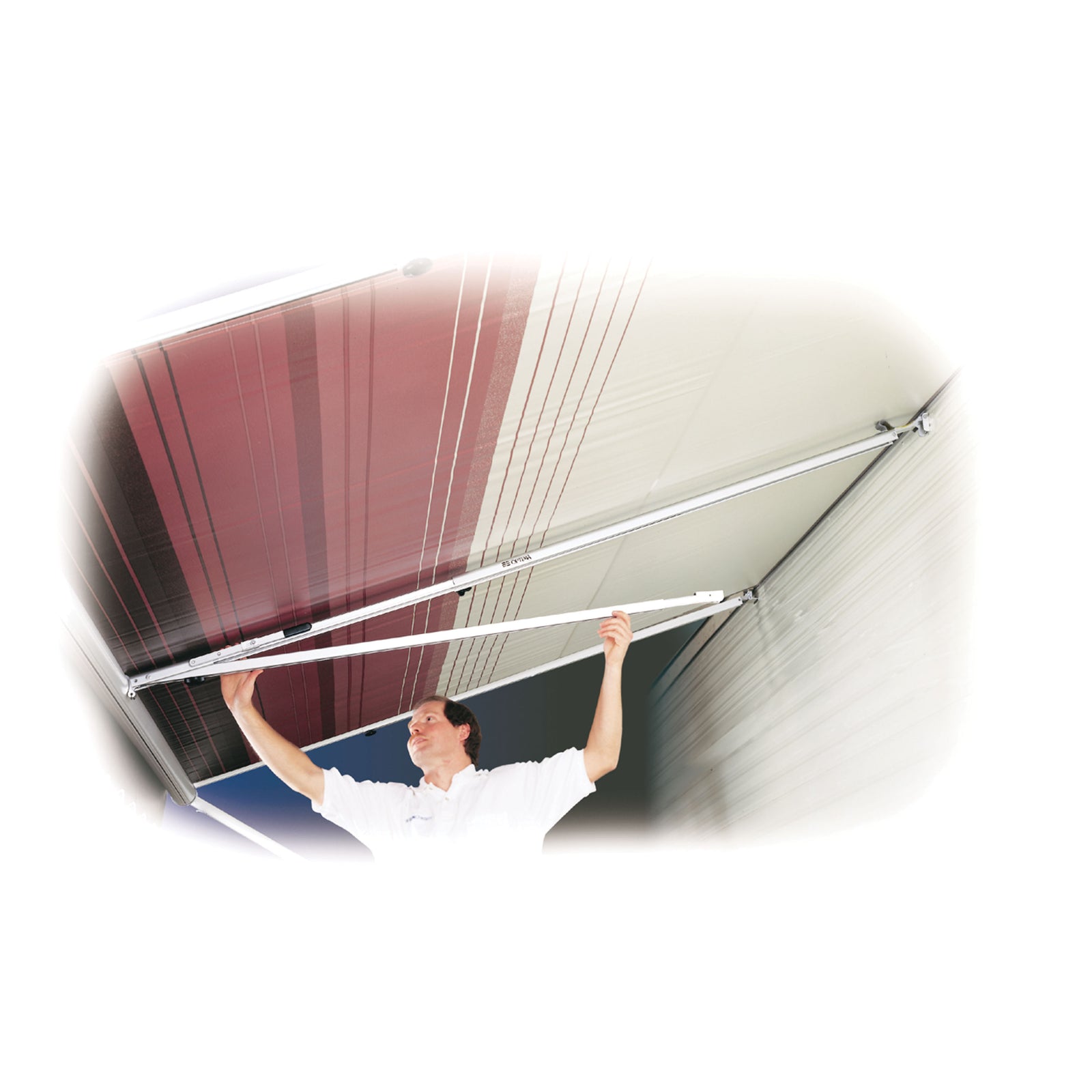 Dometic 930039.500B Optima Tension Rafter System - Polar White