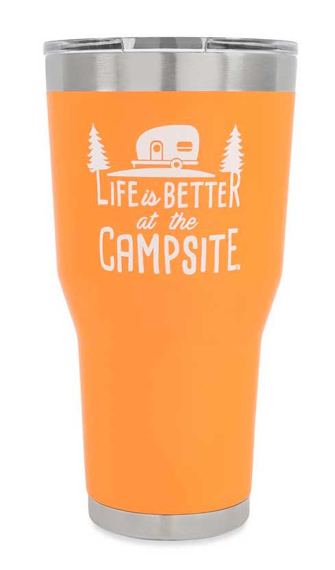 Camco 53056 LIBATC Tumbler - 30 oz., Orange
