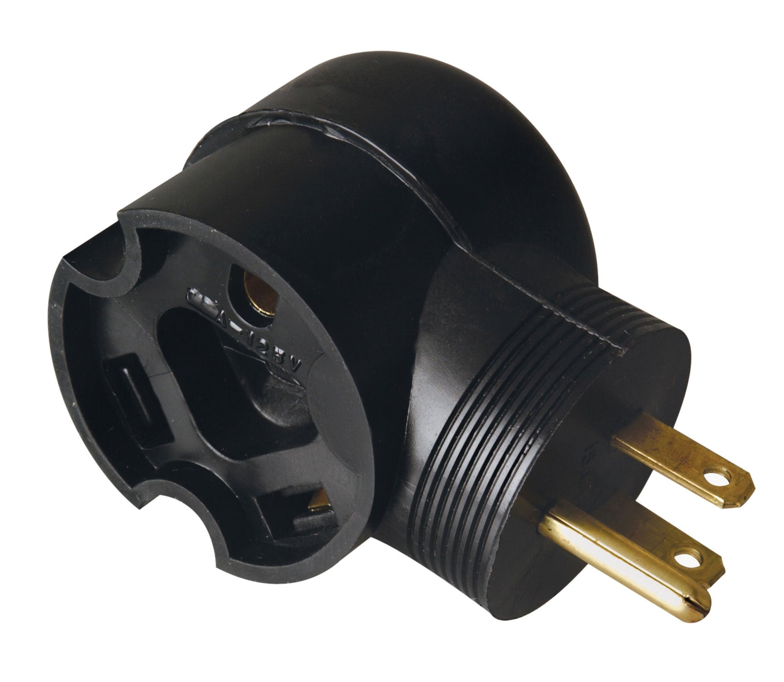 Southwire 09524 Surge Guard Molded Adapter - 15A to 30A, 90°