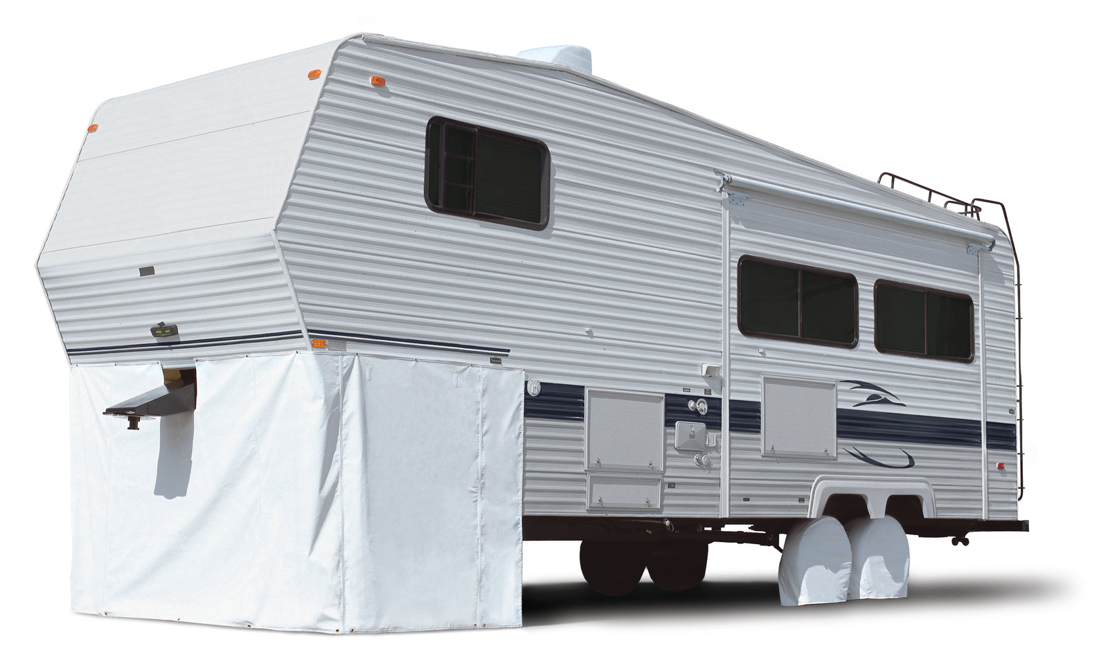 ADCO 3503 Heavy-Duty Vinyl 5th Wheel Storage Skirt - 64" H x 296" L