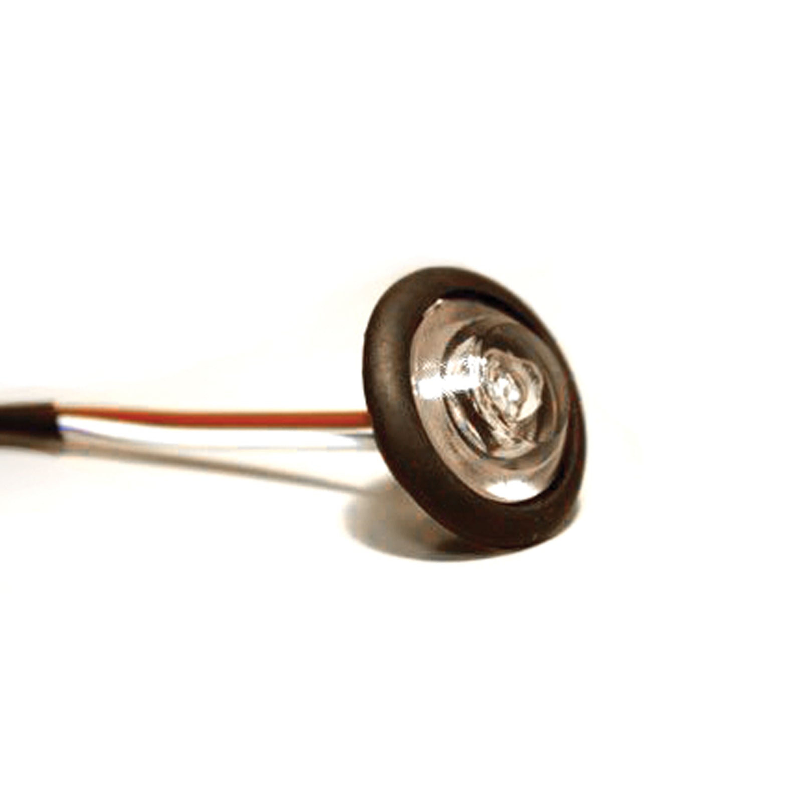 Innovative Lighting 011-5530-7 LED Shortie Livewell/Bulkhead Light With Black Grommet - 1 in. Round, White