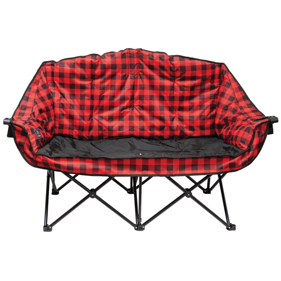KUMA KM-BBDC-RB Bear Buddy Double Chair - Red Plaid