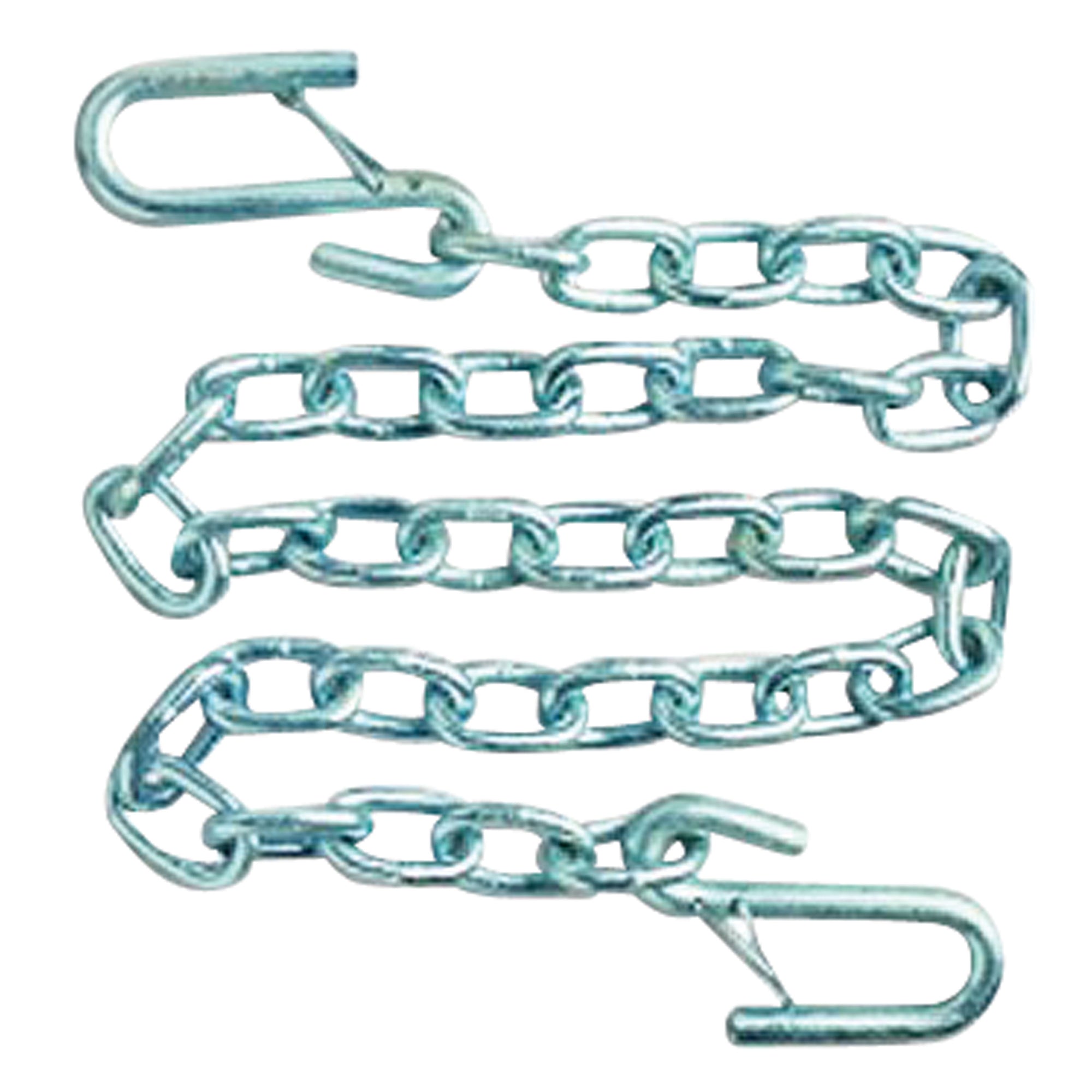 C.R. Brophy TCL3 Trailer Safety Chain with Two Latch S-Hooks - 5/16" Chain, 17/32" S-Hooks