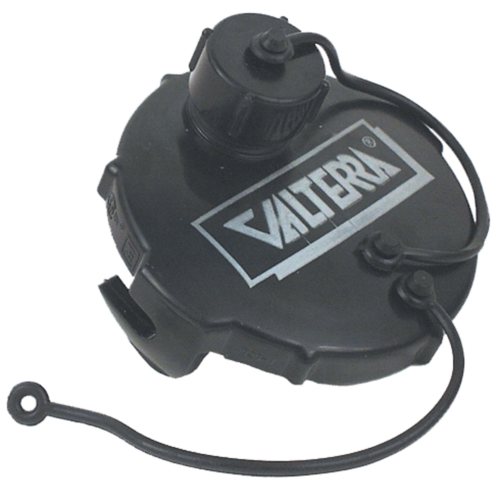 Valterra T1020-1 Waste Valve Cap - 3" with Capped 3/4" GHT, Black, Bulk