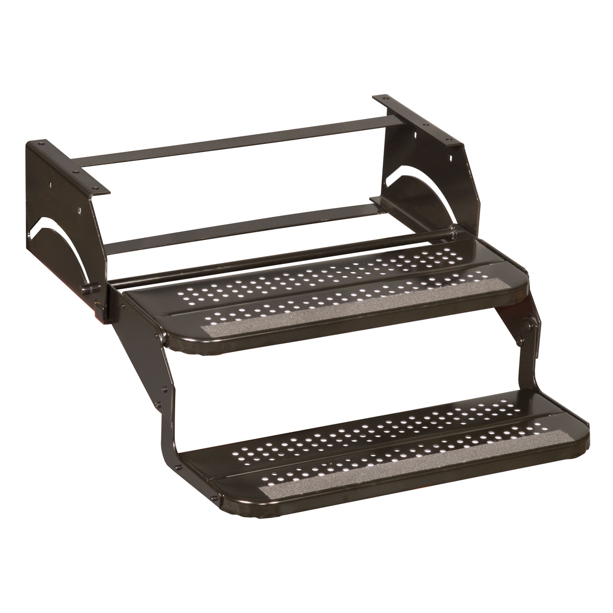 Elkhart Tool & Die 924-9 Standard Double Camper Step with 24" Wide Tread - 15.75" Drop and 9" Risers