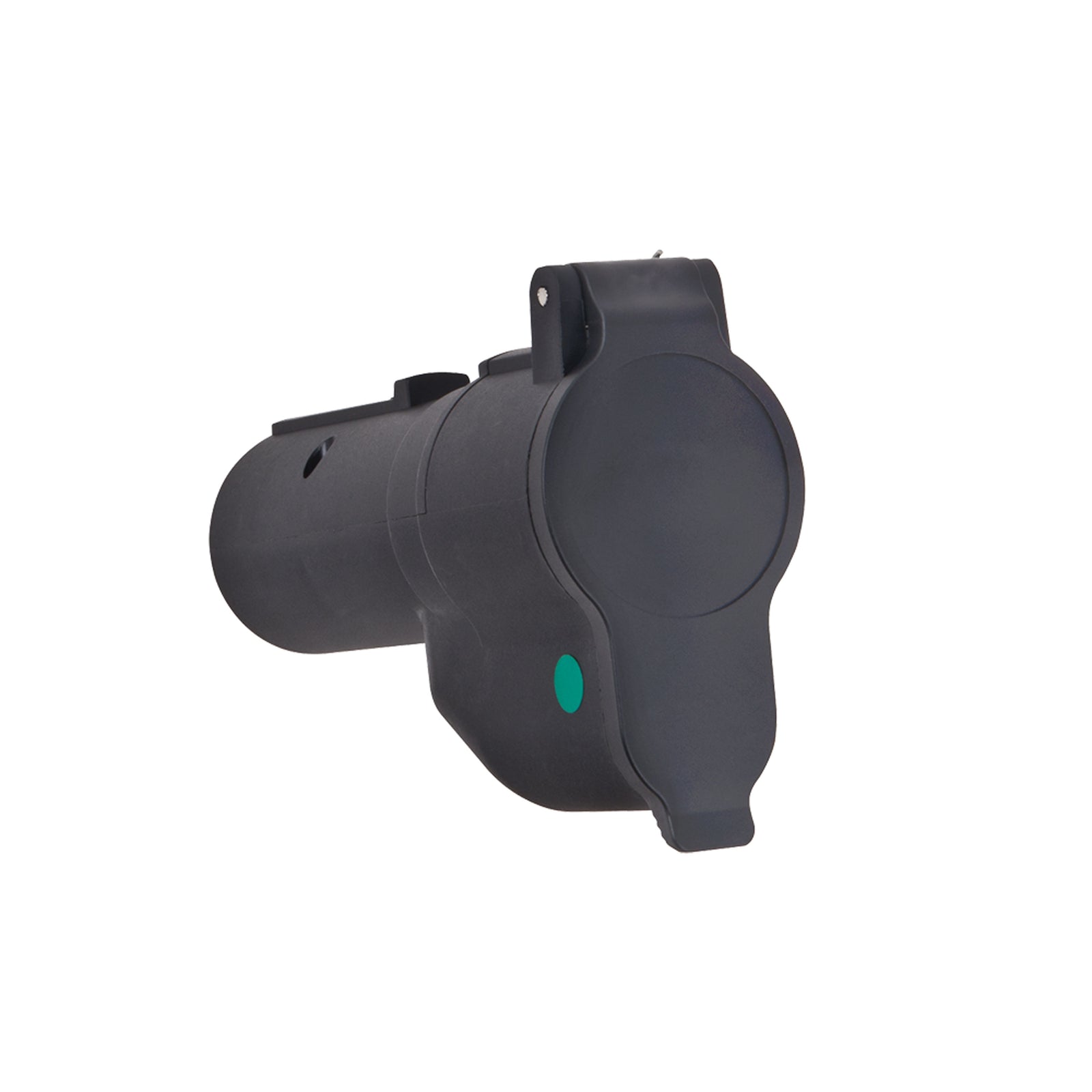 Reese 20142 7-Way to 7-Flat Adapter with LED Lamp-Out Bypass for European Vehicles