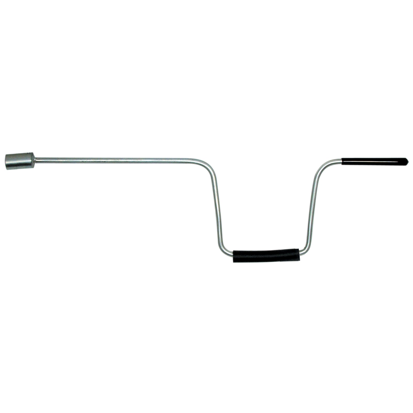 BAL 20037 Swivel Hex Drive Handle – Manual Crank for RV Stabilizer Jacks – Swivel Forged 3/4" Socket, Zinc-Plated, Black Rubber and Plastic Hand Grips