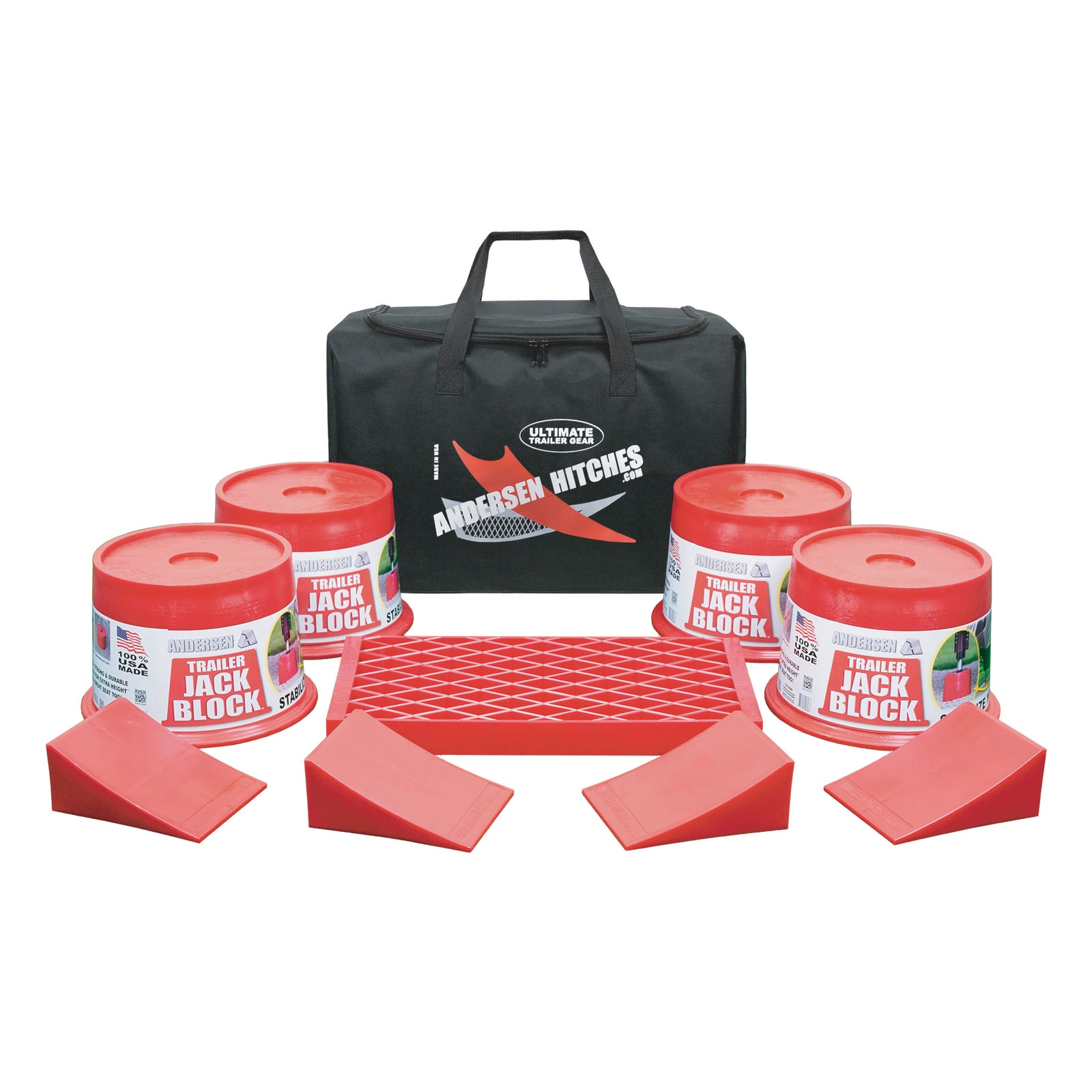 Andersen Hitches 3602-M Ultimate Trailer Gear Trailer Jack Block Bag
