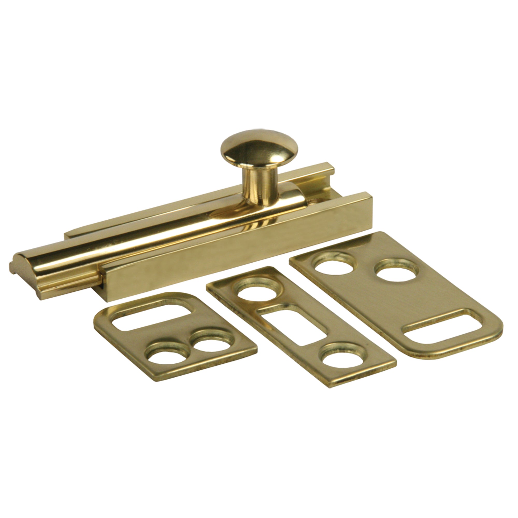 JR Products 20635 Brass Surface Bolt