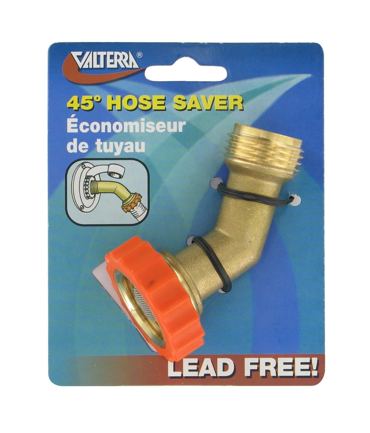 Valterra A01-0019VP Lead-Free Brass Hose Saver - 45°