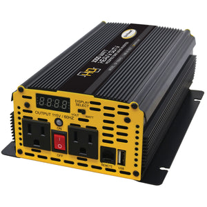 Go Power! GP-5000HD Heavy-Duty Modified Sine Wave Inverter - 5000 Watt, 4 Outlets (+HW)