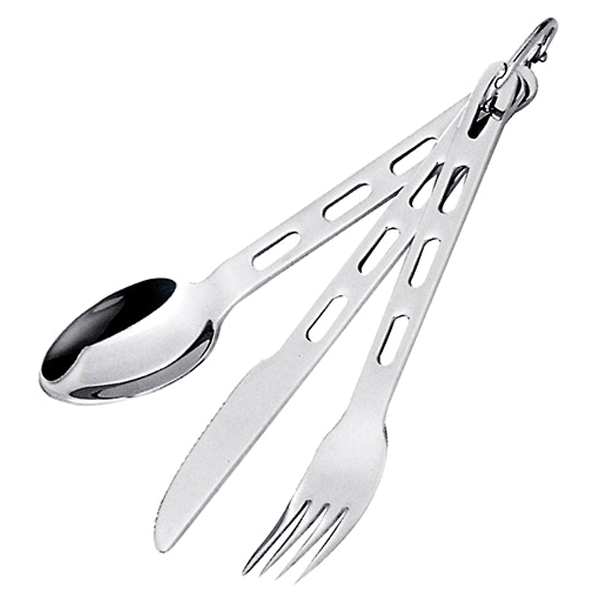 GSI Outdoors 61003 Glacier Stainless Steel Cutlery - 3-Piece Set