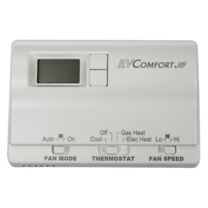 Airxcel 8530A3451 Wall Mount Digital Thermostat - 12 VDC, Heat Pump, No Plugs, White