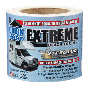 Cofair Products UBE675 Quick Roof Extreme With Steel-Loc Adhesive - 6" x 75', White