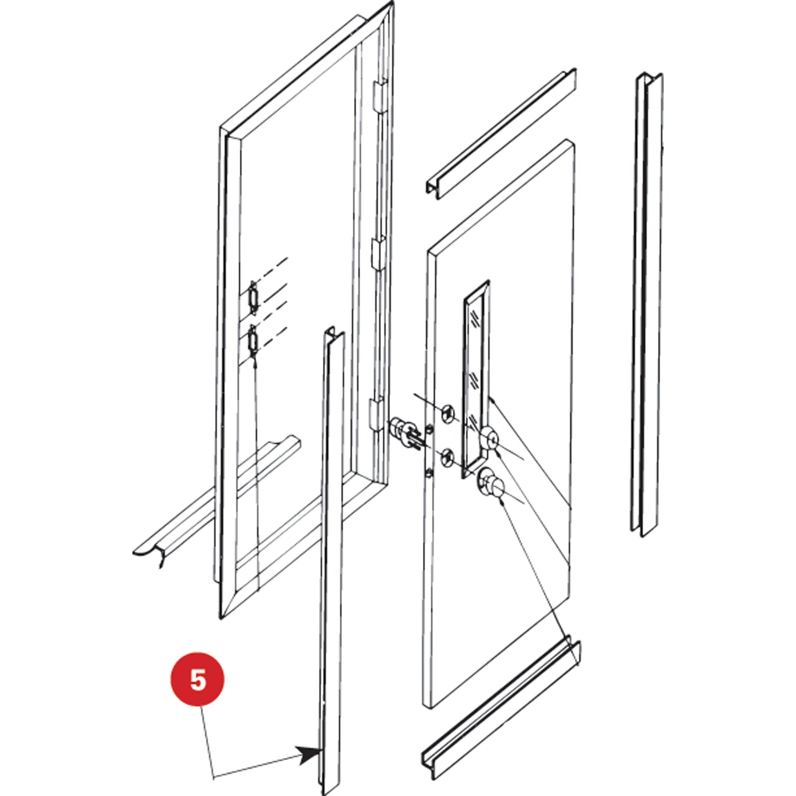 Dexter Axle 1933 160" Aluminum Window Surround