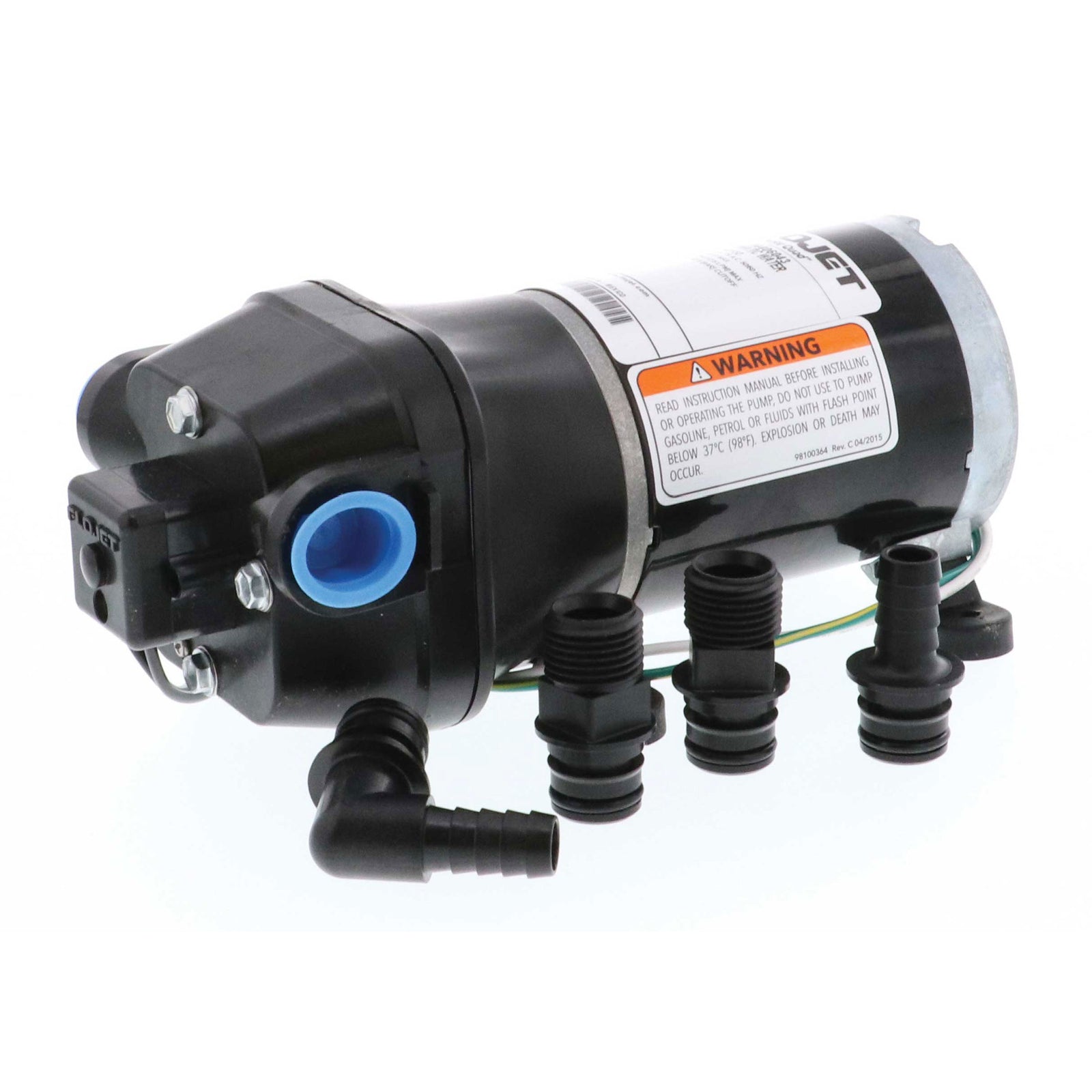 Flojet 04406-043 Quiet Quad Water System Pump with Internal Bypass - 3.3 GPM, 115V AC