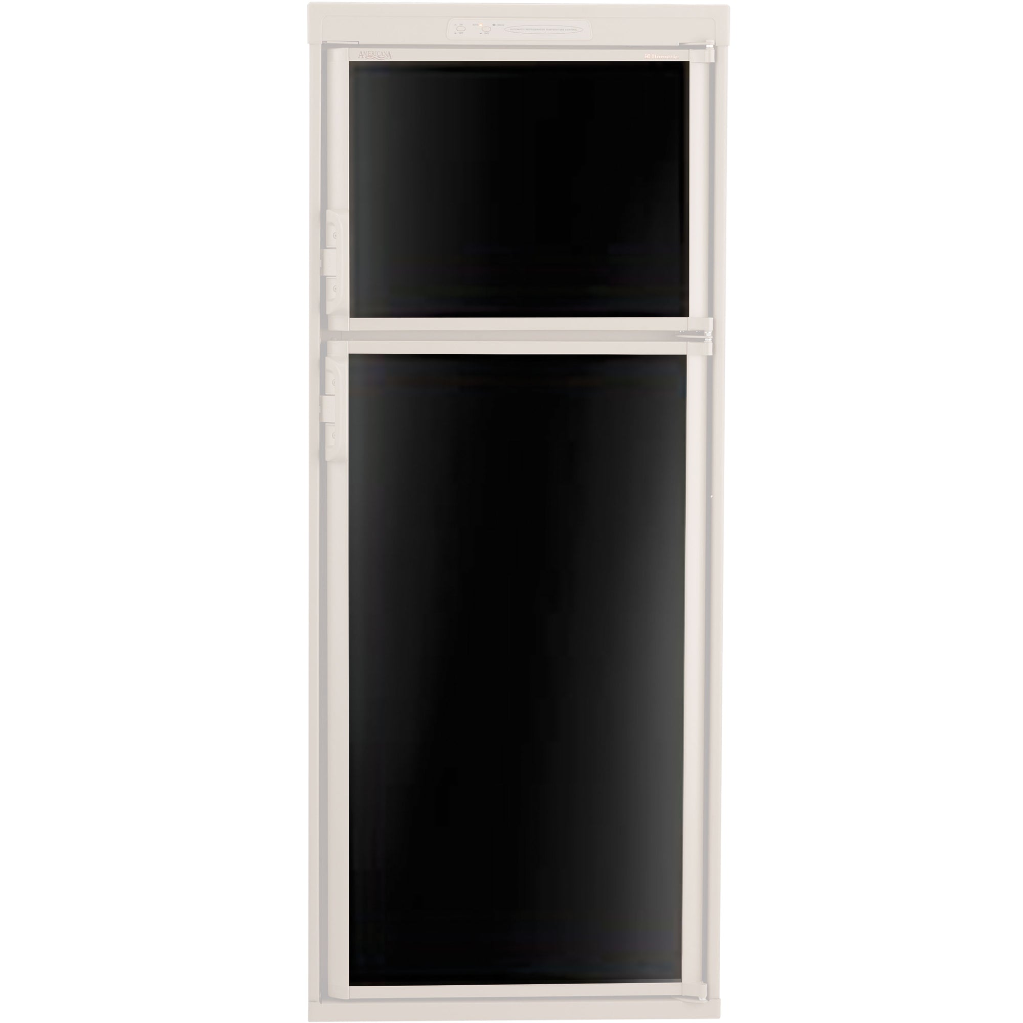 Dometic 3106863.040C Refrigerator Door Panel - Black Acrylic, Main Panel RM2332/RM2333