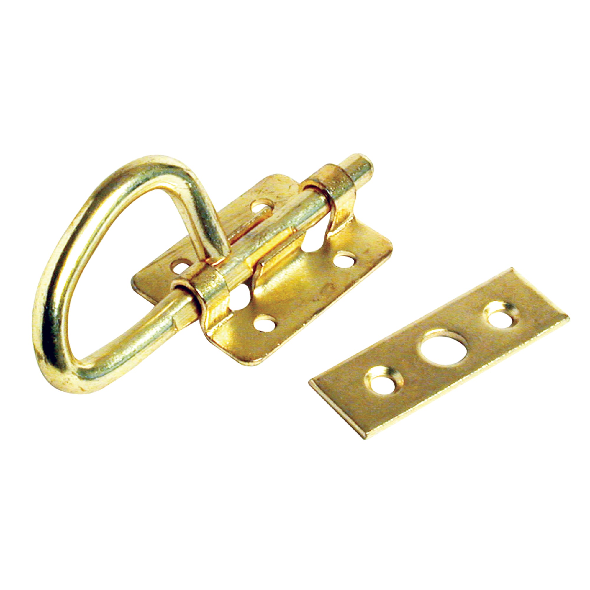 RV Designer H509 Brass Bunk Latch - 3-1/2"