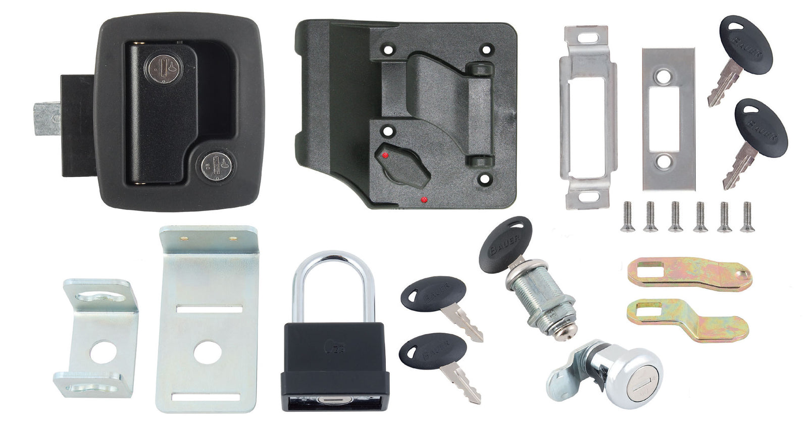 AP Products 013-6202 RV Keyed-A-Like Door Lock Kit - Premium, Black