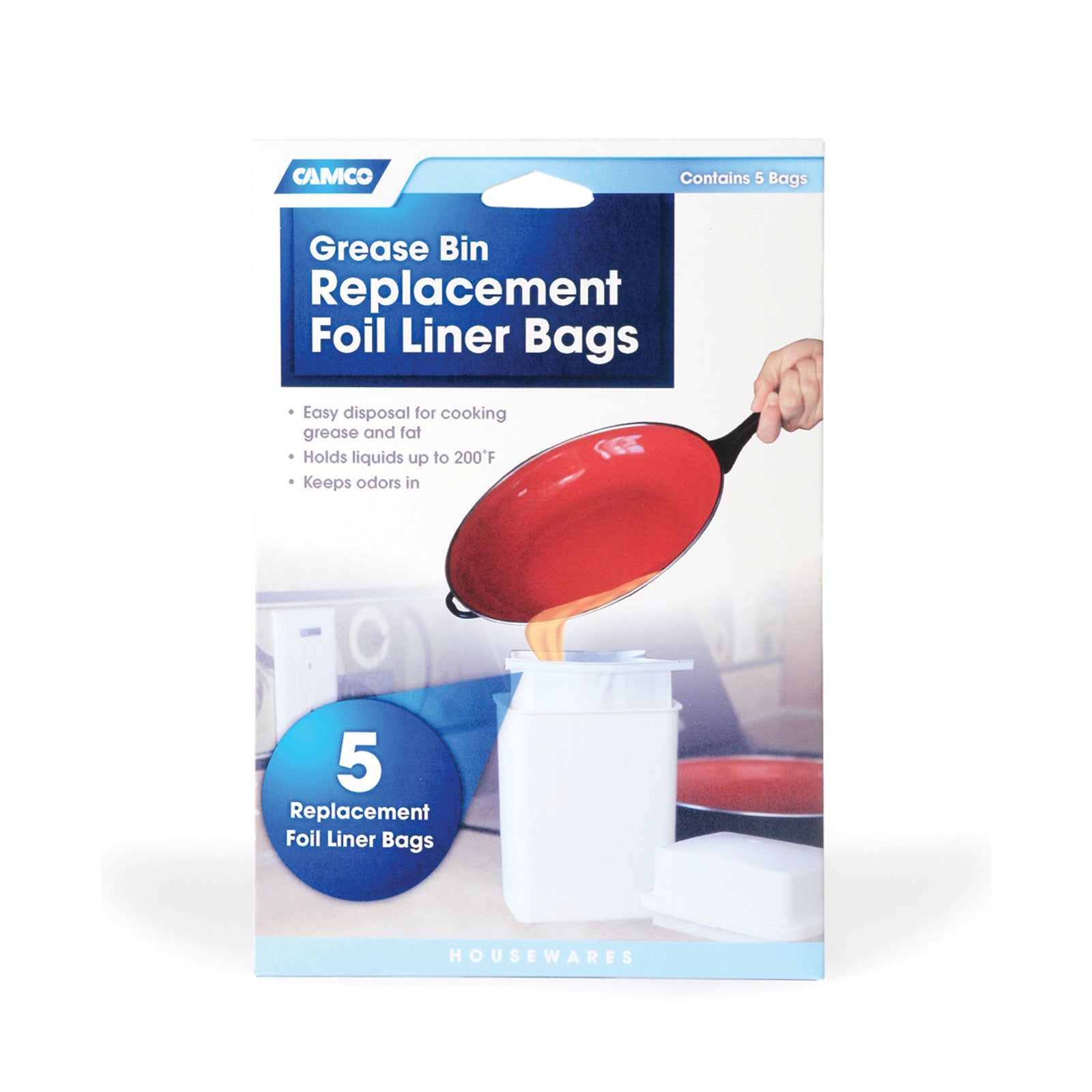 Camco 42285 Grease Storage Container - Refill, 5-Pack