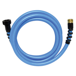 Valterra W01-9600 AquaFresh High Pressure Drinking Water Hose with Hose Savers - 5/8" x 50', Blue