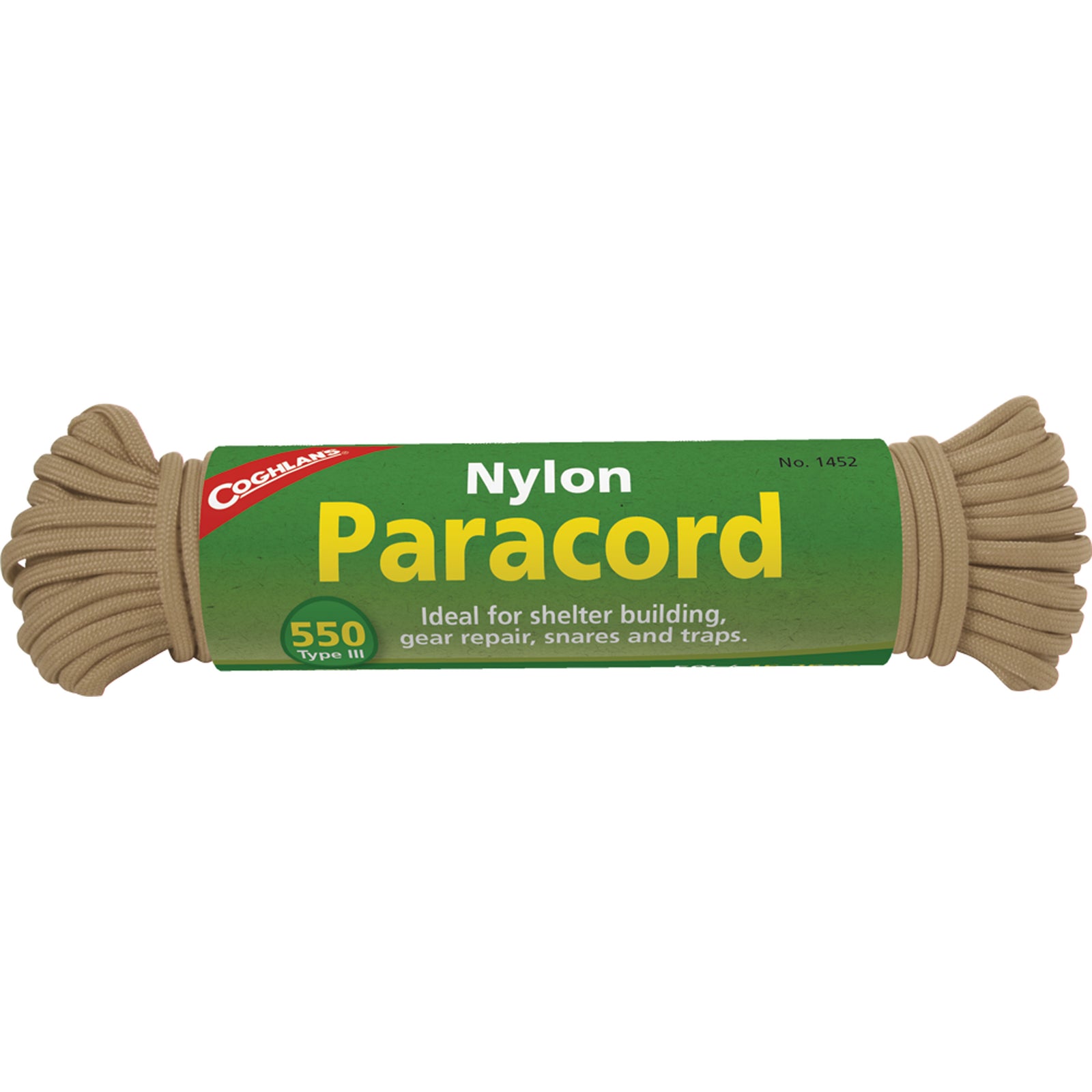 Coghlan's 1452 50' Nylon Paracord, Tan