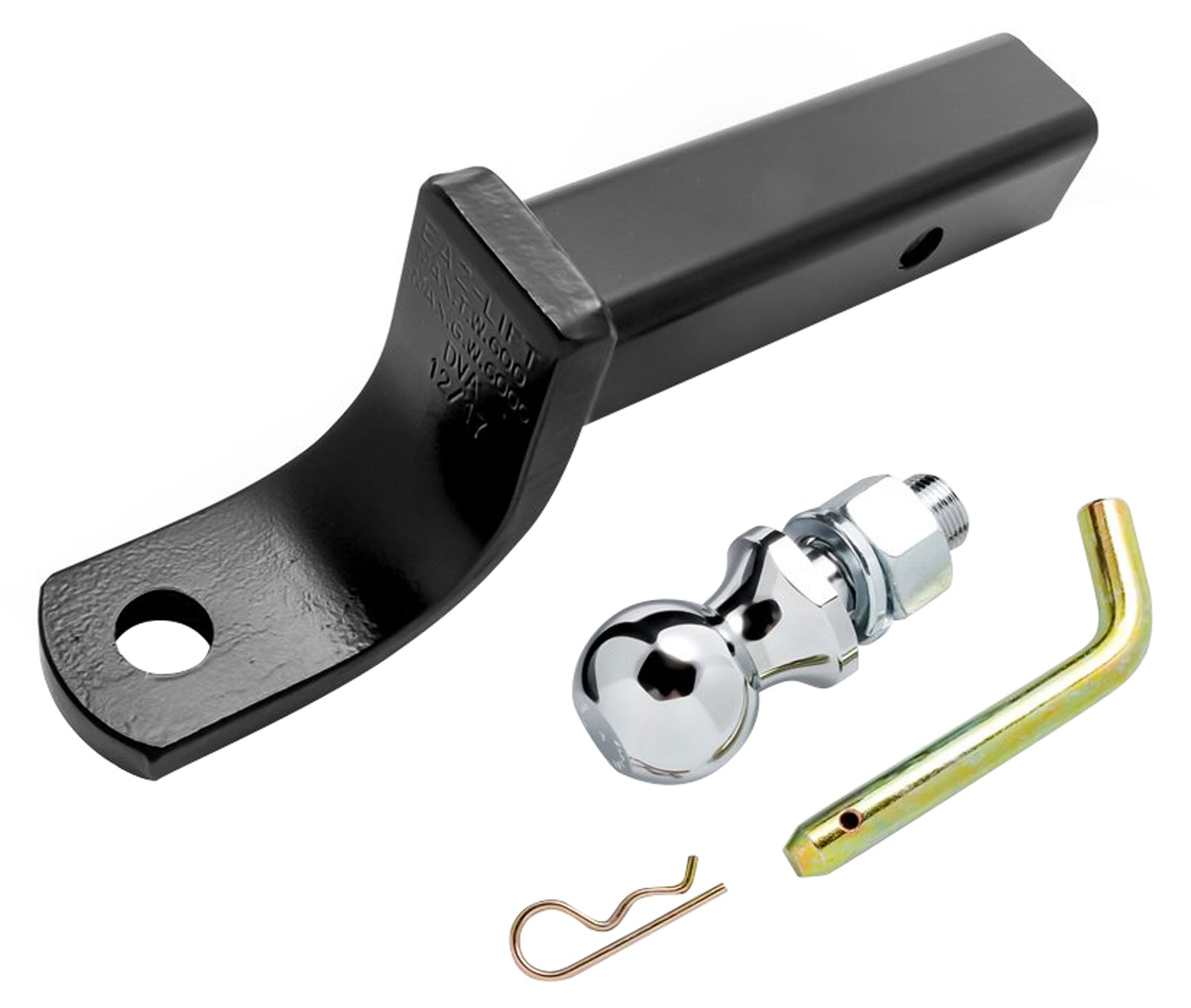 Camco 48276 Eaz-Lift Ball Mount Kit for 2" Hitch Receivers - 2" Ball (9" Length, 4" Drop, 2.75" Rise)