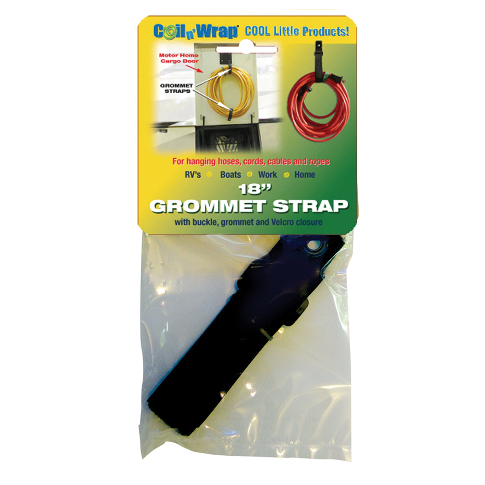 AP Products 006-37 Coil n' Wrap Grommet Strap - 18"