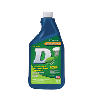 Dometic D1113001 D-Line Clean 'N Green Holding Tank Treatment - 32 oz, Liquid Bottle