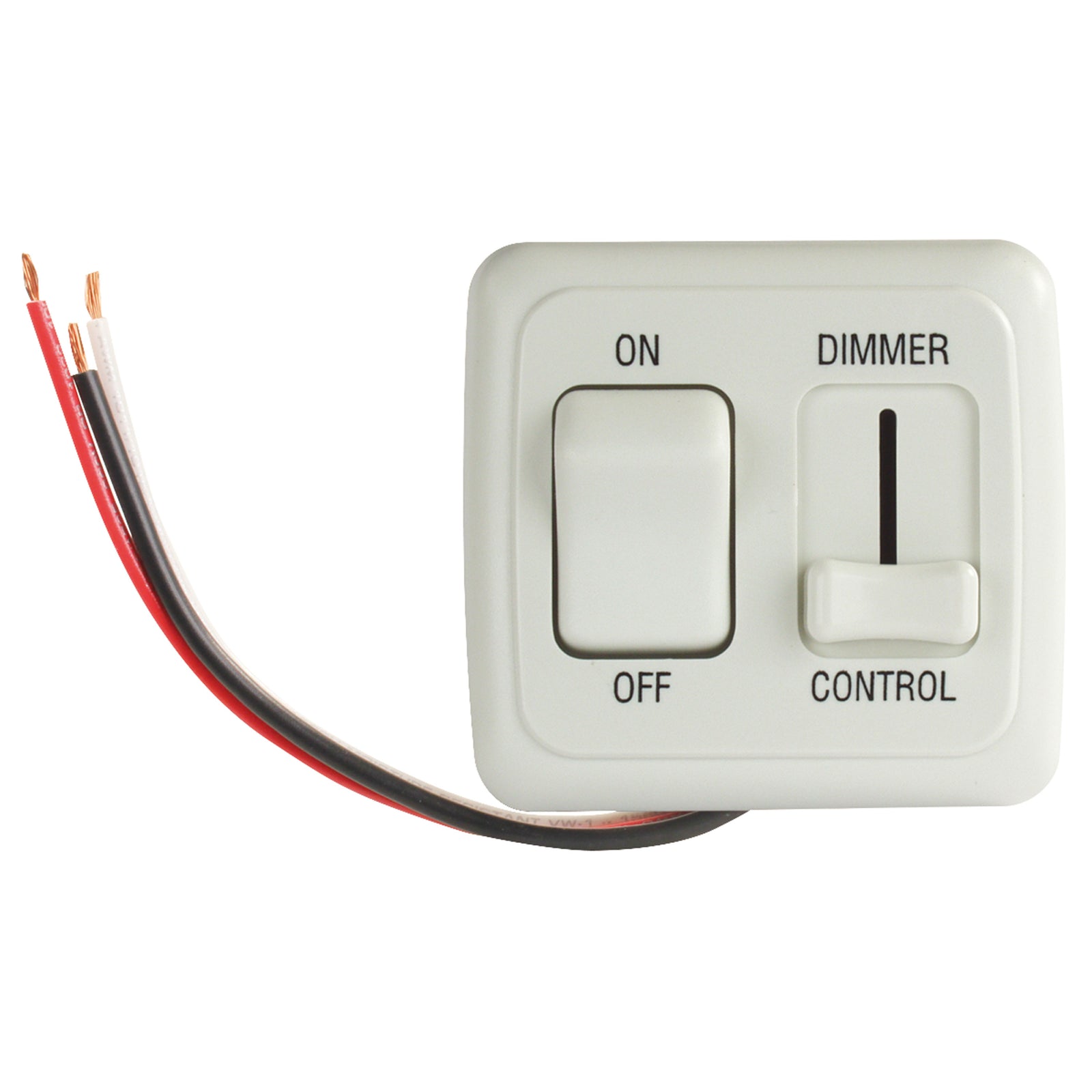 JR Products 15205 LED Approved Dimmer On/Off Switch - White