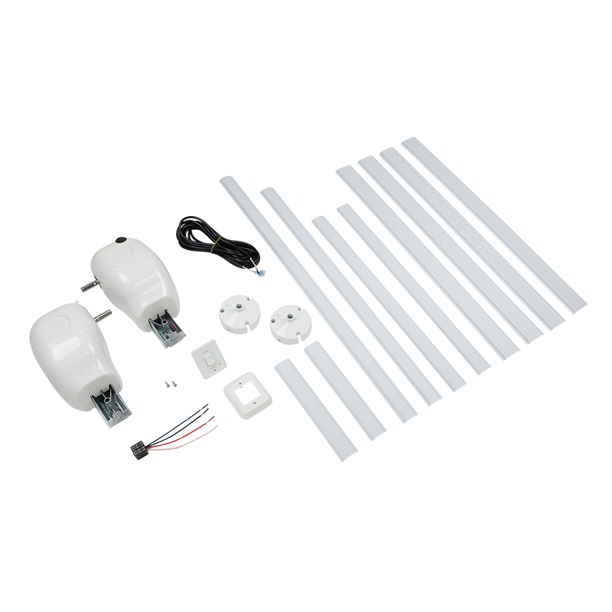 Lippert 329250 Manual to Power Conversion Kit for Solera Awnings - White