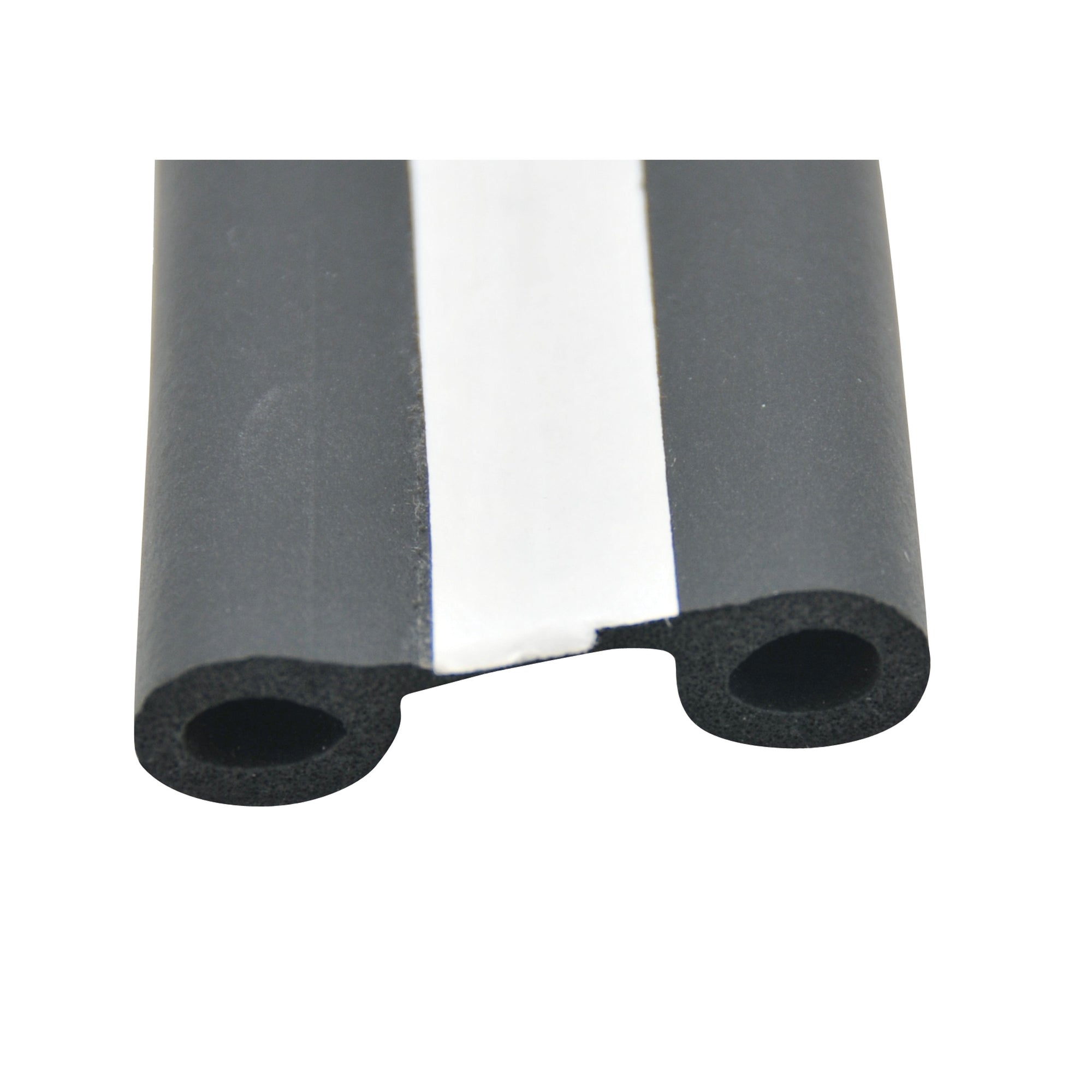 AP Products 018-564 Black EPDM Double Bulb Seal with Tape - 1-1/2" x 1/2" x 50'