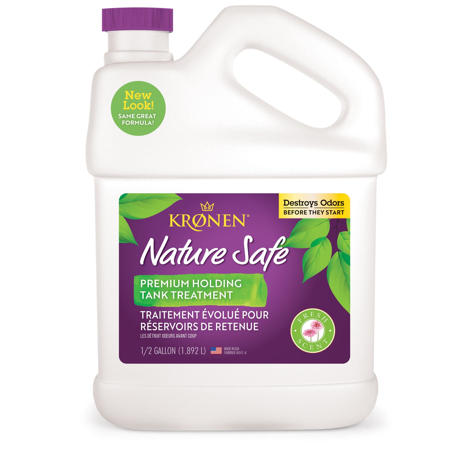 Kronen KHT002 Premium Holding Tank Treatment – RV & Marine Waste Digestor with Odor Control & Waste Liquefying Formula – 64 oz.