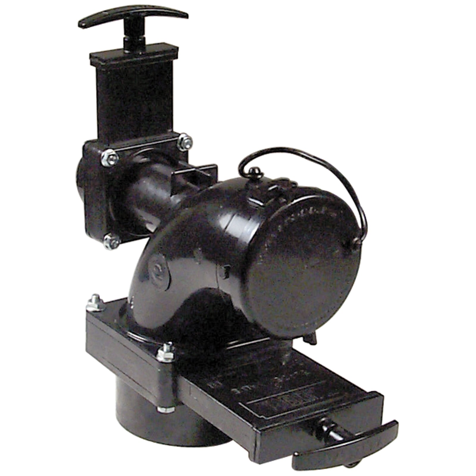 Valterra T68 Rotating Valve - 1/4 Bend Heel Inlet, 3" Hub x 1-1/2" Hub x 3" Bayonet