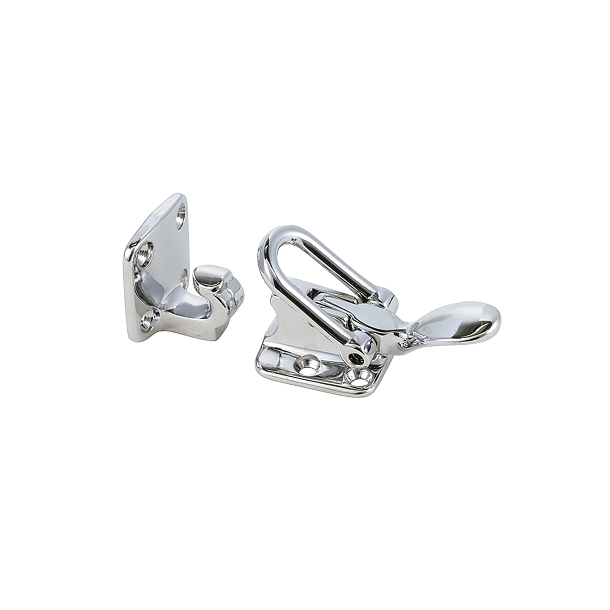 Perko 1113DP0CHR Chrome-Plated Right Angle Mounting Hold-Down Clamp - 2.5" x 1.5"