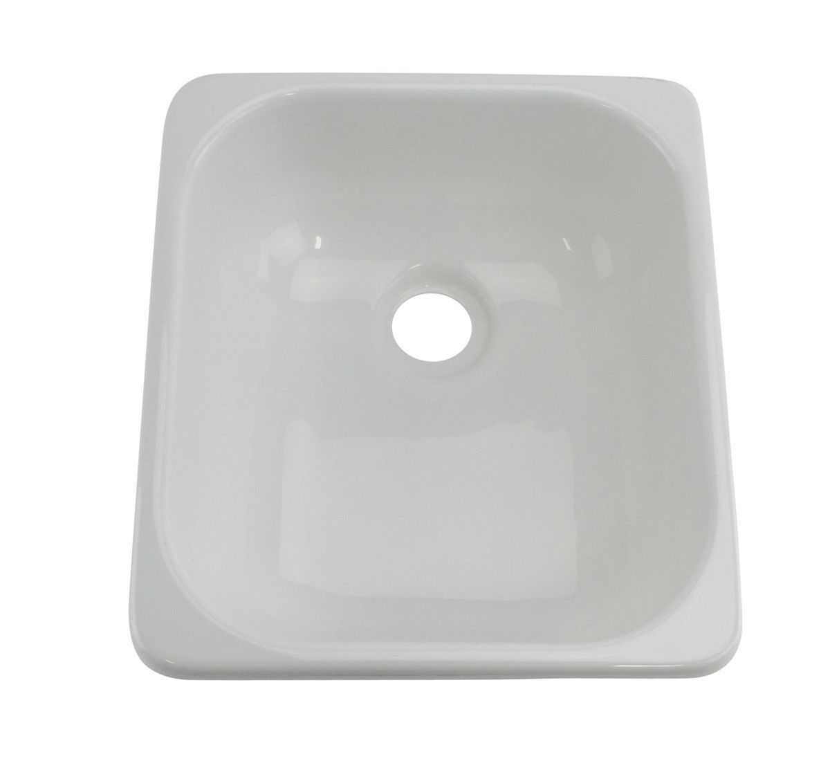 Lippert 209630 Kinro Acrylic Single Sink - White